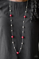 Eloquently Eloquent - Red Necklace Paparazzi