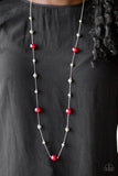 Eloquently Eloquent - Red Necklace Paparazzi