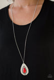 Sedona Solstice - Red Necklace Paparazzi