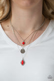 Tide Drifter - Red Necklace Paparazzi