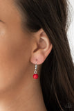 Flirty Foxtrot - Red Necklace Paparazzi