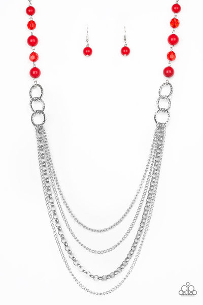 Vividly Vivid - Red Necklace Paparazzi