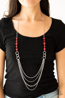 Vividly Vivid - Red Necklace Paparazzi