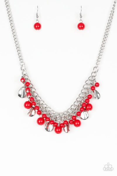 Summer Showdown - Red Necklace Paparazzi