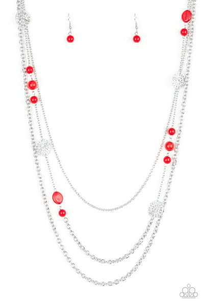 Pretty Pop-tastic! - Red Necklace Paparazzi