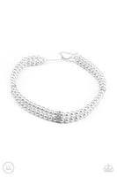 Put On Your Party Dress - Silver Pearl Necklace