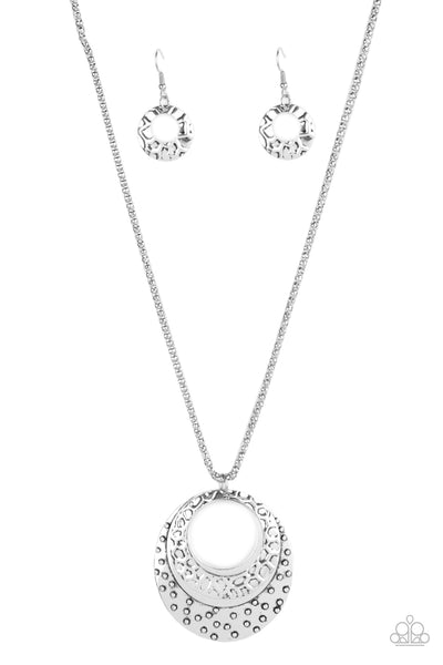 Texture Trio - Silver Necklace Paparazzi