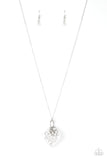 Romeo Romance - White Heart Necklace Paparazzi