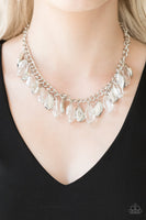 Fringe Fabulous - White Necklace Paparazzi