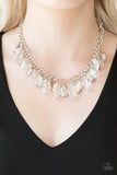 Fringe Fabulous - White Necklace Paparazzi