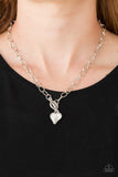 Princeton Princess - White Heart Necklace Paparazzi