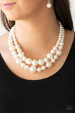 The More The Modest - White Pearl Necklace Paparazzi