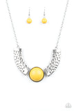 Egyptian Spell - Yellow Necklace Paparazzi