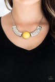 Egyptian Spell - Yellow Necklace Paparazzi