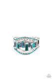 Treasure Chest Charm - Blue Ring Paparazzi