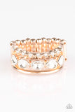 Backstage Sparkle - Rose Gold Ring Paparazzi