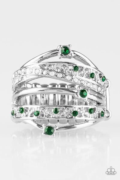 Making The World Sparkle - Green Ring Paparazzi