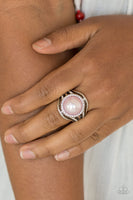 Pampered In Pearls - Pink Pearl Ring Paparazzi