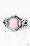 Peacefully Peaceful - Pink Ring Paparazzi
