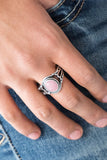 Peacefully Peaceful - Pink Ring Paparazzi