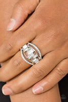 Treasure Chest Charm - White Ring Paparazzi