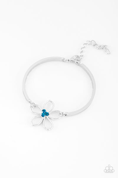 Hibiscus Hipster - Blue Bracelet Paparazzi