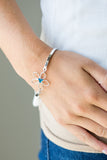 Hibiscus Hipster - Blue Bracelet Paparazzi