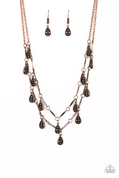 Galapagos Gypsy - Copper Necklace Paparazzi