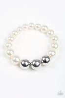 All Dressed UPTOWN - White Pearl Bracelet Paparazzi