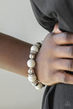 Ruling Class Radiance - White Bracelet Paparazzi