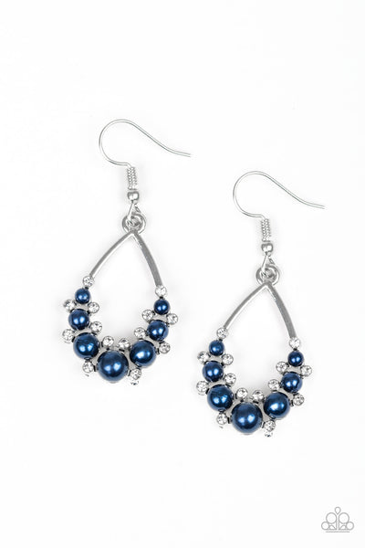 Fancy First - Blue Earrings Paparazzi