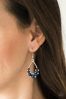 Fancy First - Blue Earrings Paparazzi