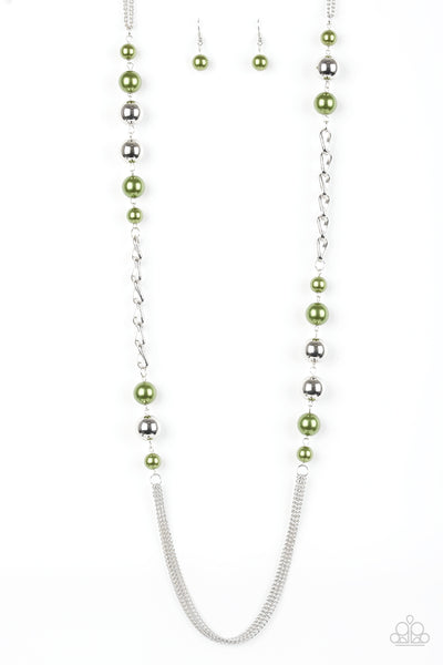 Uptown Talker - Green Necklace Paparazzi