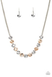 Simple Sheen - Silver & Gold Necklace Paparazzi