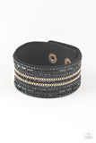 Rebel Radiance - Black Wrap Bracelet Paparazzi