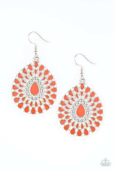 City Chateau - Orange Earrings Paparazzi