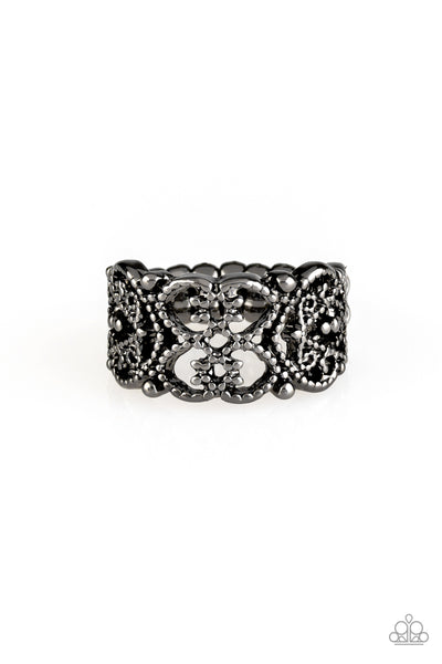 Tell Me How You Really FRILL - Black Ring Paparazzi