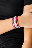 Rock Star Rocker - Pink Wrap Bracelet