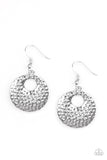 A Taste For Texture - Silver Earrings Paparazzi