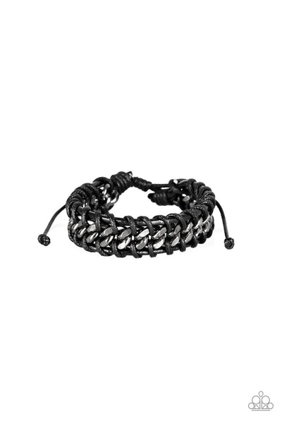 Racer Edge - Black Bracelet Paparazzi