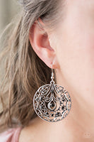 Choose To Sparkle - Black Earrings Paparazzi