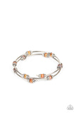 Into Infinity - Orange Bracelet Paparazzi