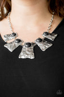 Cougar - Black & Silver Necklace Paparazzi