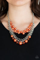 Rockin Rockette - Orange Necklace Paparazzi
