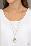 Teardrop Tranquility - Green Necklace Paparazzi