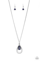 Teardrop Tranquility - Blue Necklace Paparazzi