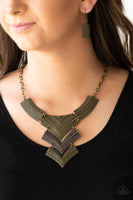 Fiercely Pharaoh - Multi-Colored Necklace Paparazzi