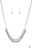 Glow and Grind - Silver Necklace Paparazzi