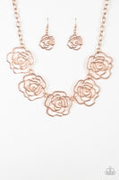 Budding Beauty - Rose Gold Necklace Paparazzi