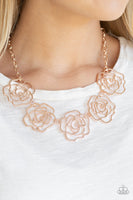 Budding Beauty - Rose Gold Necklace Paparazzi